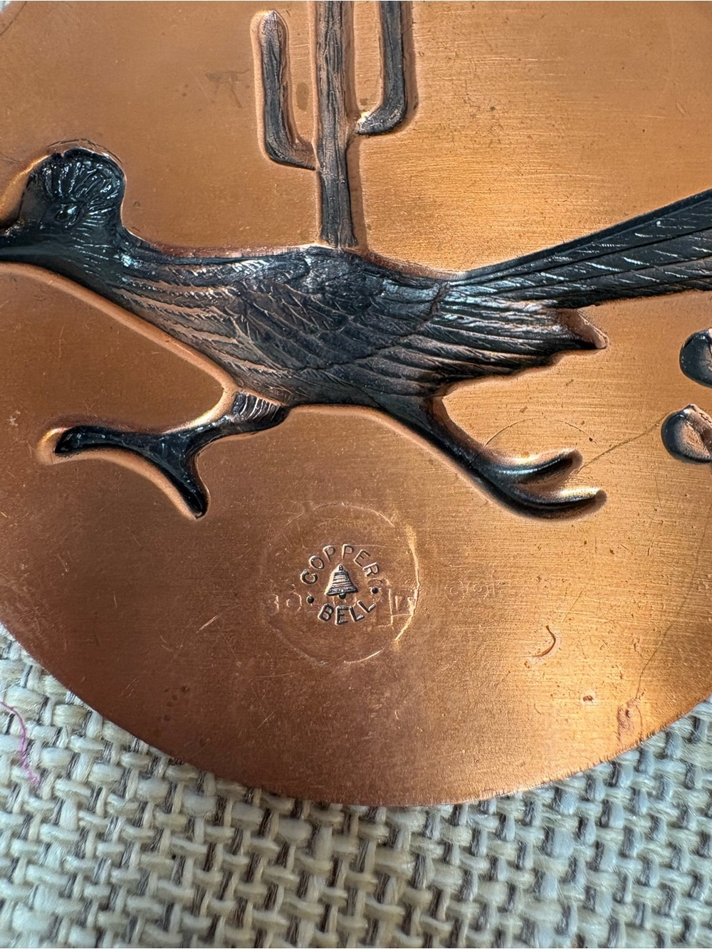 Bell Trading Post Copper Roadrunner Medallion Pendant Necklace - Picture 12 of 12